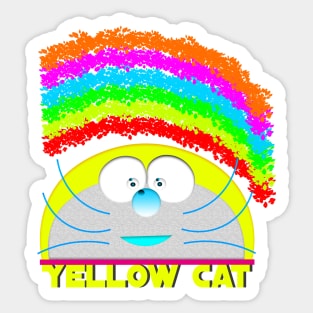 Yellow Cat supinforyou Sticker